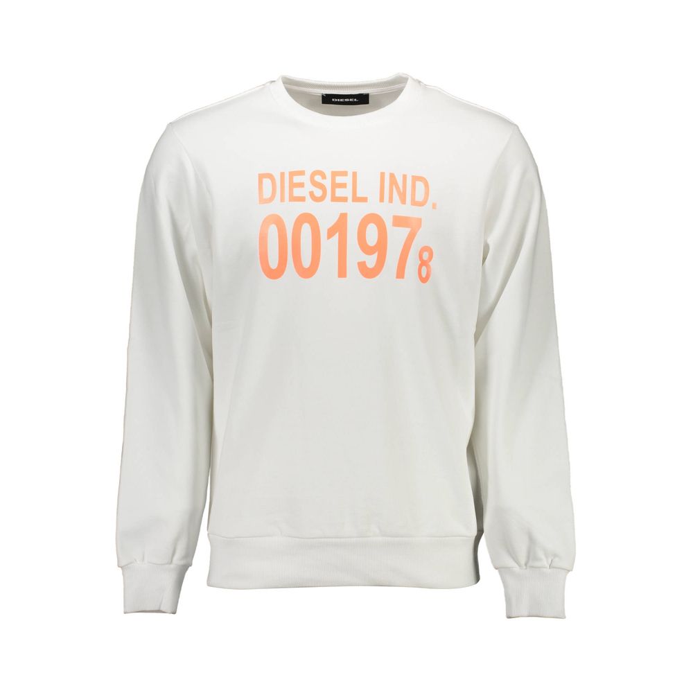 

Белый хлопковый мужской свитер Diesel