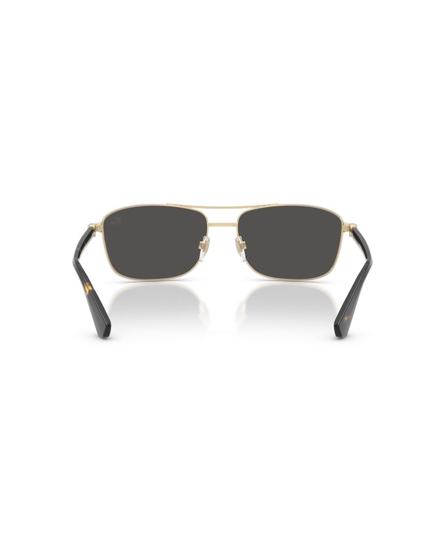 Мужские солнцезащитные очки большого размера, BE3163 Burberry, Light Gold — фото 2
