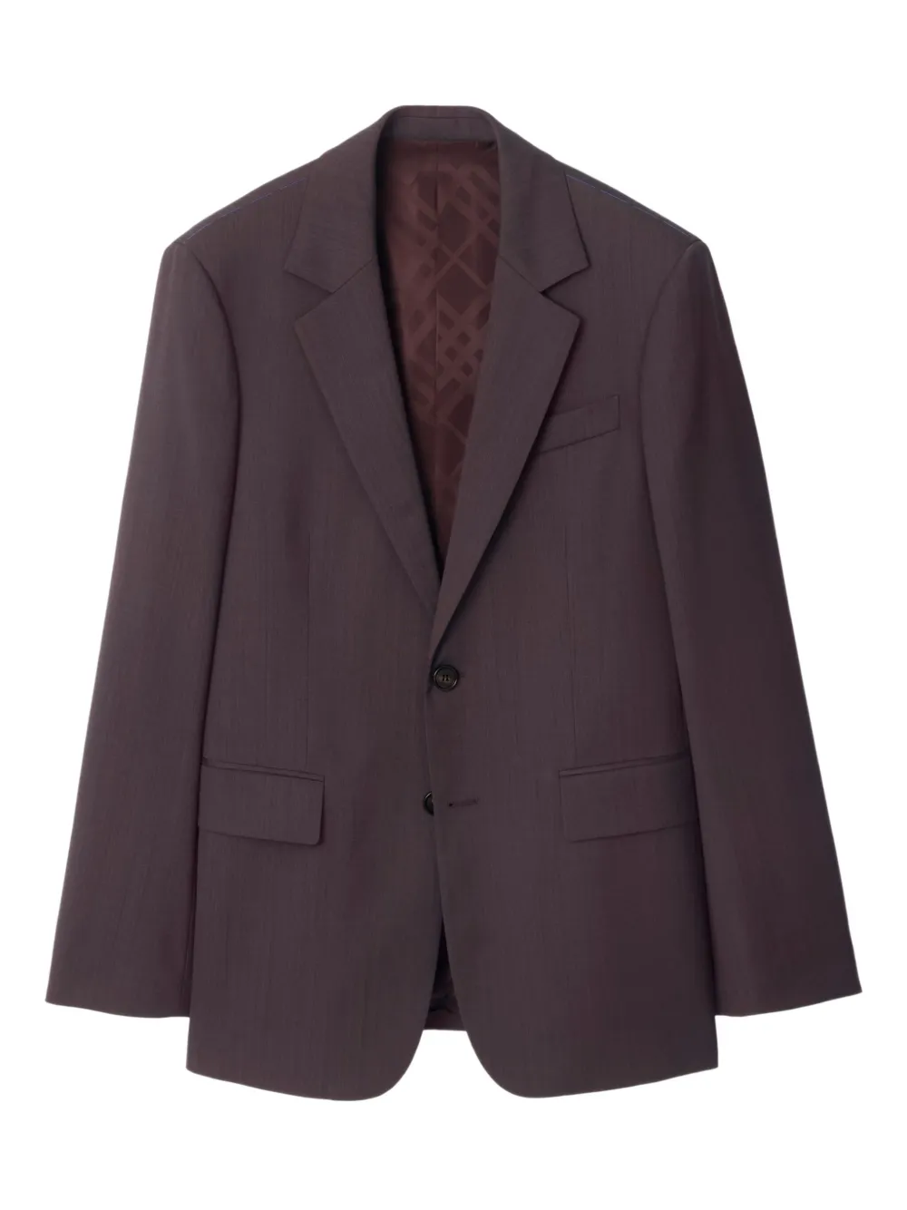 

Однобортный пиджак с лацканами-ноткч BURBERRY, фиолетовый