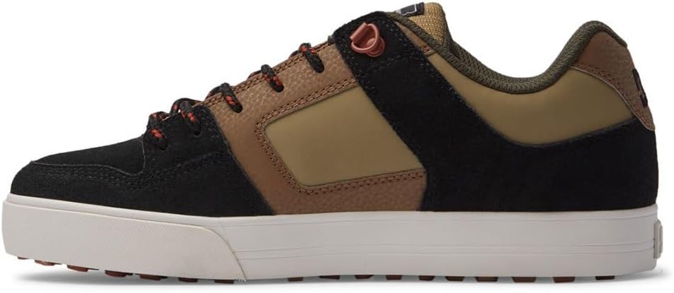 Мужские высокие кеды для скейтборда DC Men's Pure Dc Shoes, зеленый/коричневый — фото 4