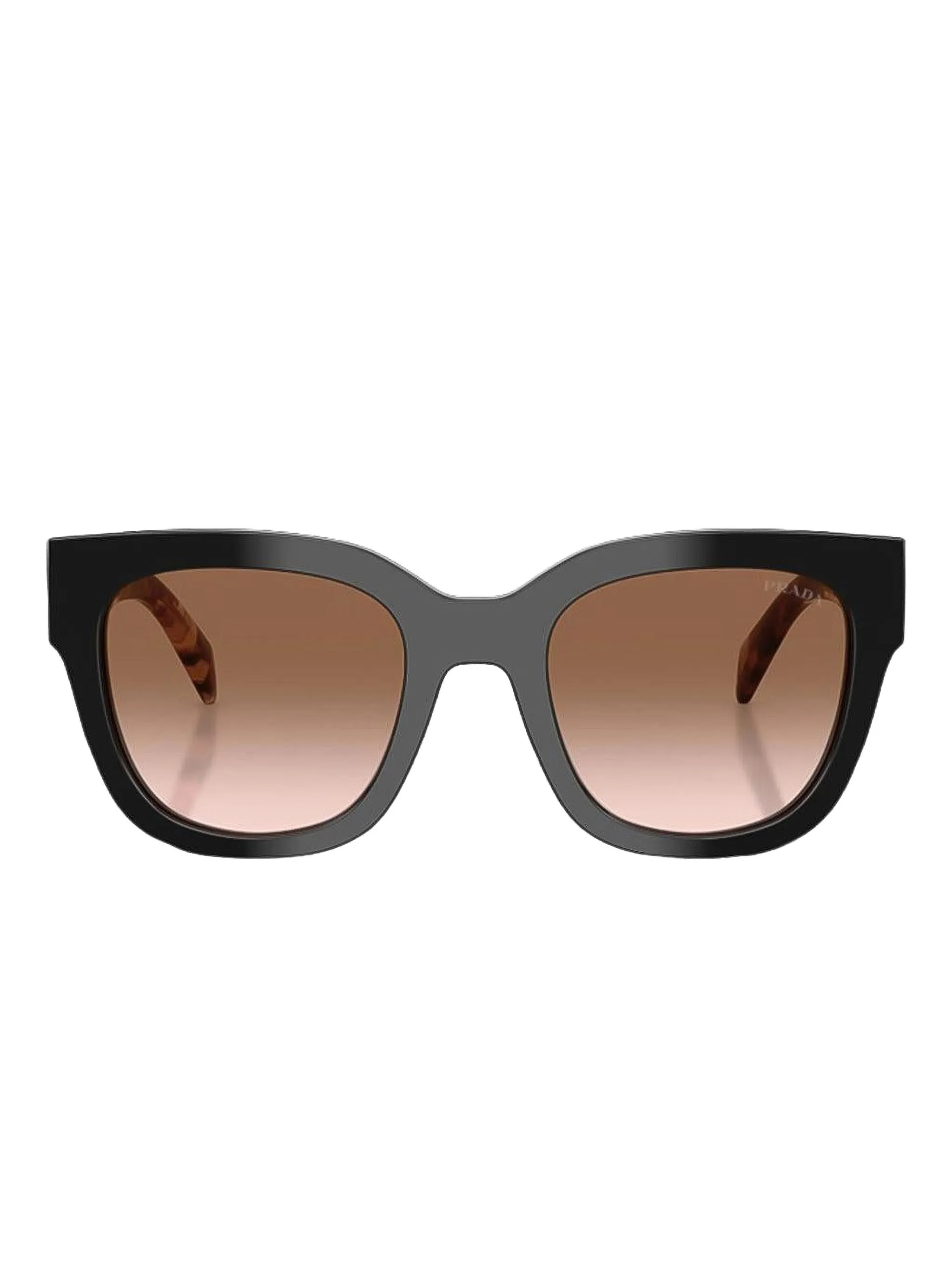 

Солнцезащитные очки в круглой оправе Prada, черный