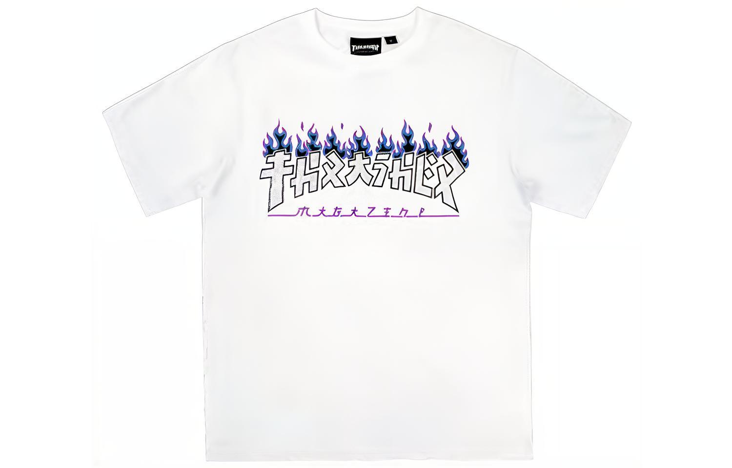 

Thrasher Футболка японская версия унисекс белая