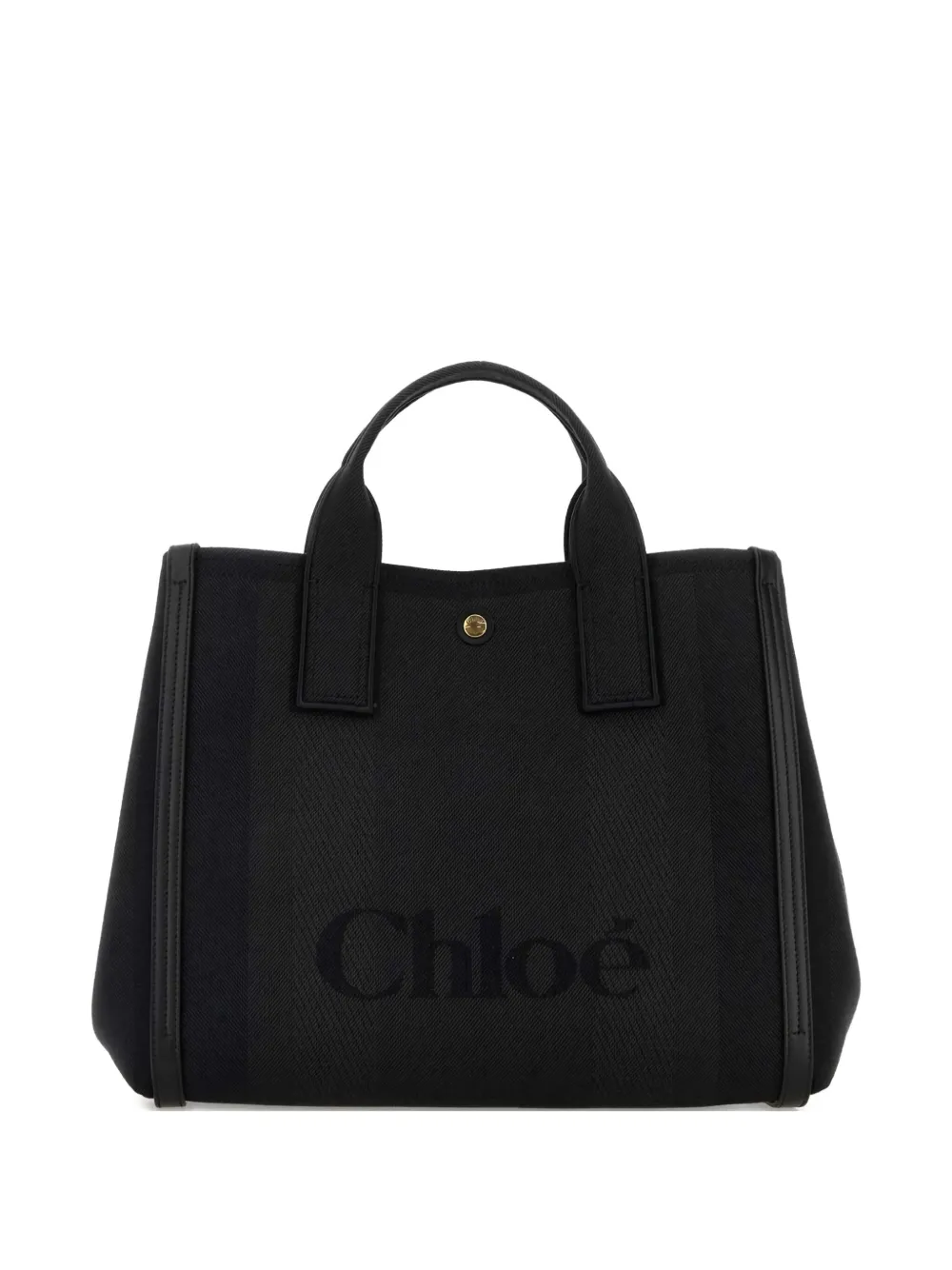 

Сумка-тоут с тисненным логотипом CHLOÉ, черный