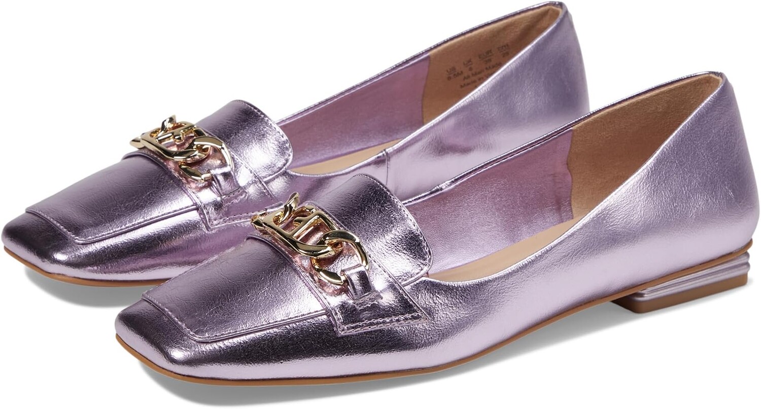 

Лоферы Franco Sarto Tiari Slip-On Square Toe Loafers, цвет Light Pink Metallic