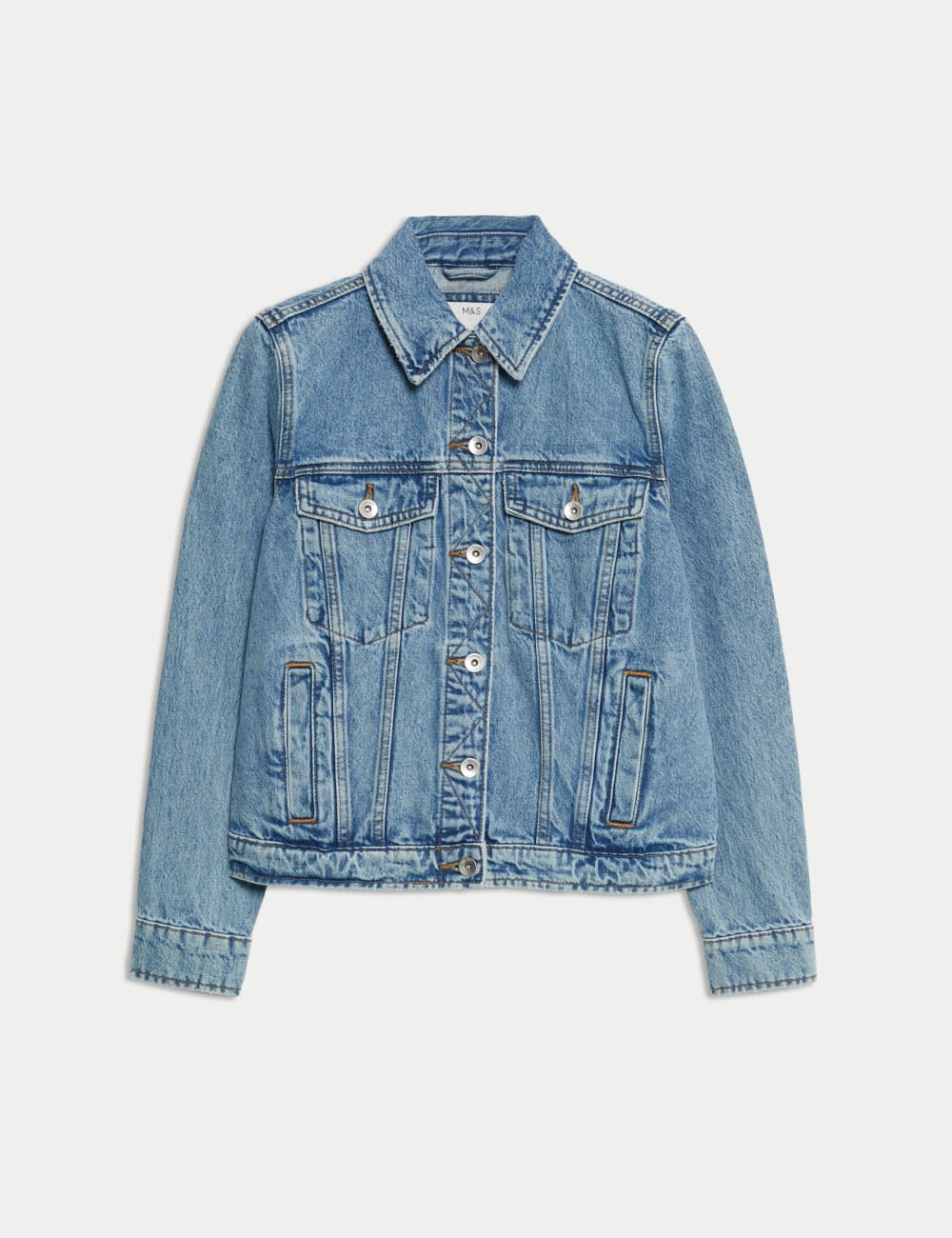 

Джинсовая куртка из чистого хлопка Marks & Spencer, индиго