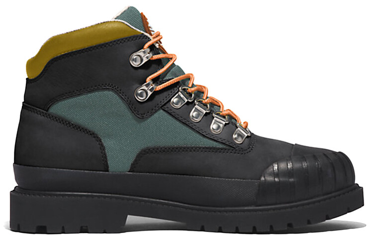 Ботинки походные Timberland Heritage Rubber Toe, черный / зеленый — фото 2