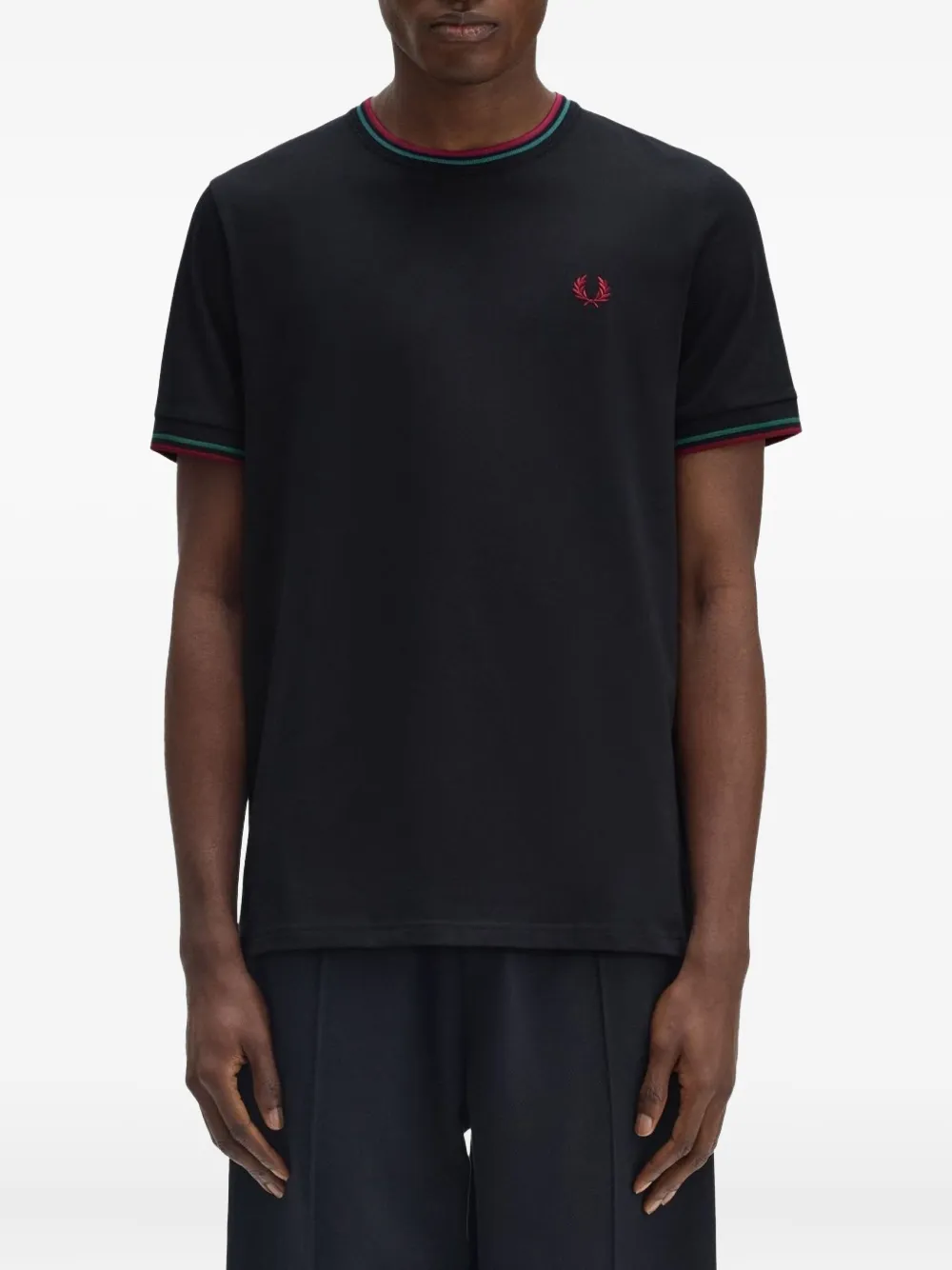 

Футболка с вышитым логотипом Fred Perry, синий