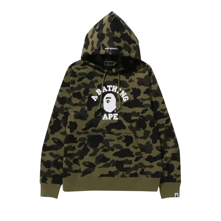 

Худи BAPE 1st Camo College Pullover 'Green', зеленый