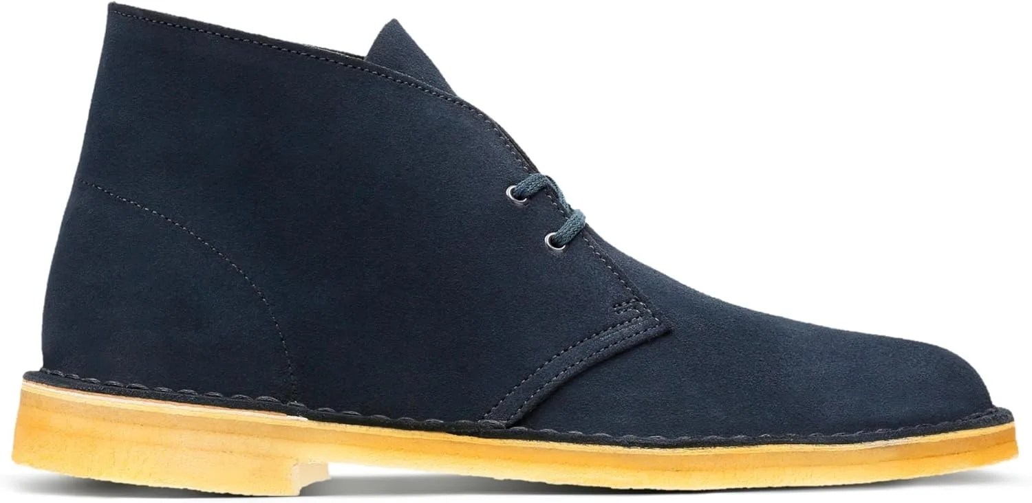 Ботинки Clarks Originals Desert Boot, мужские ботинки Desert Boots, ботинки на невысоком каблуке и ботинки, серые (замша wolf)