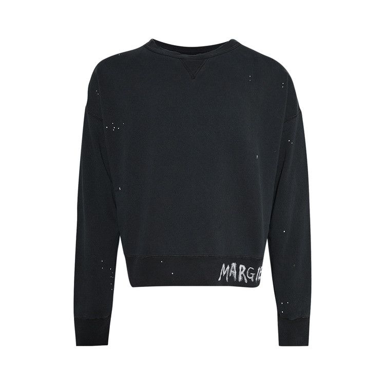 

Толстовка Maison Margiela Washed Fleece Sweatshirt, Black