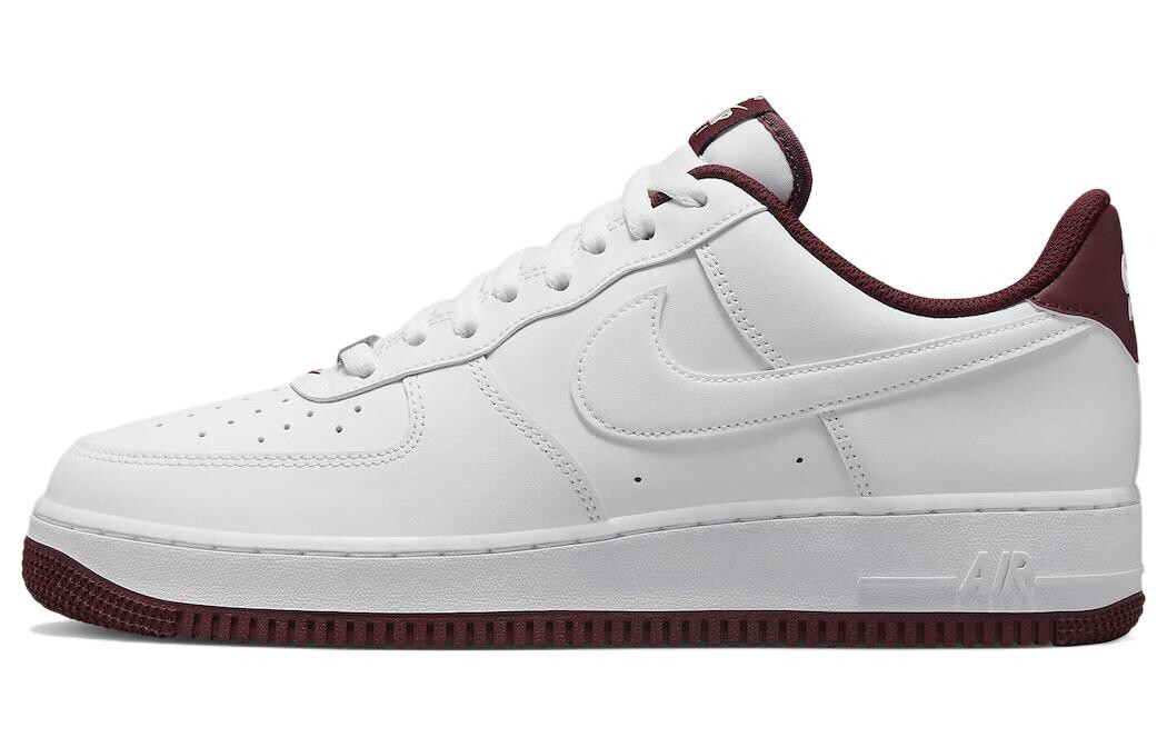 

Кроссовки Nike Air Force 1 Low '07 White Dark Beetroot, Серый, Кроссовки Nike Air Force 1 Low '07 White Dark Beetroot