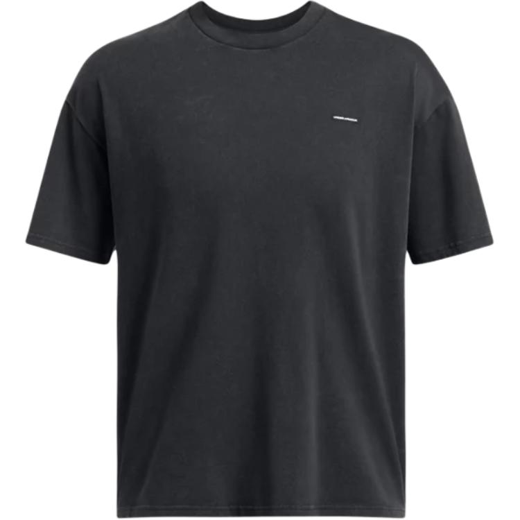 

Тяжеловесная оверсайз футболка мужская черная Under Armour