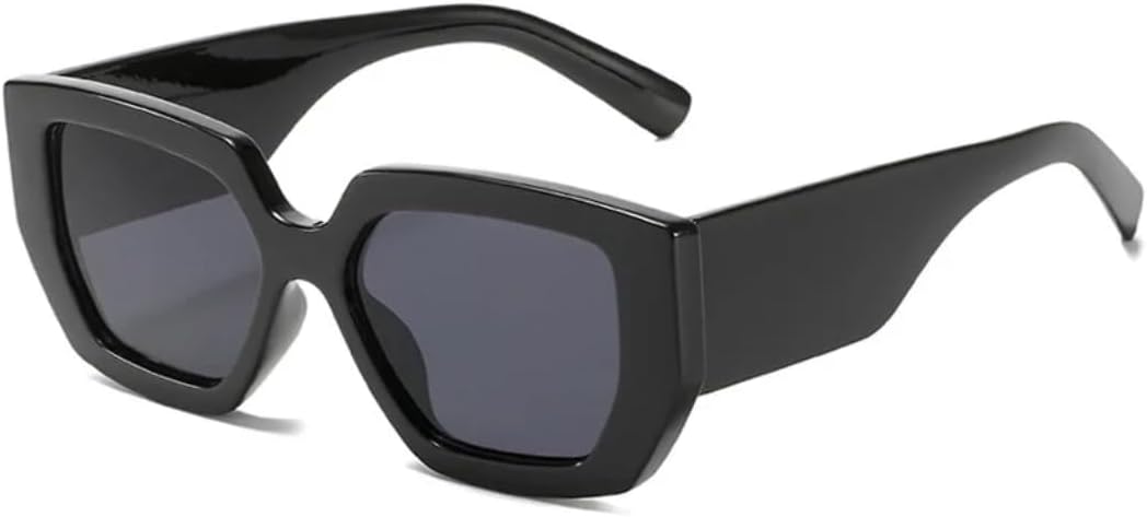 

Солнцезащитные очки в стиле стимпанк для женщин и мужчин, разноцветные, в стиле панк, большие модные солнцезащитные очки, защита от УФ-излучения UV400 SZVVBKK, C1black-black