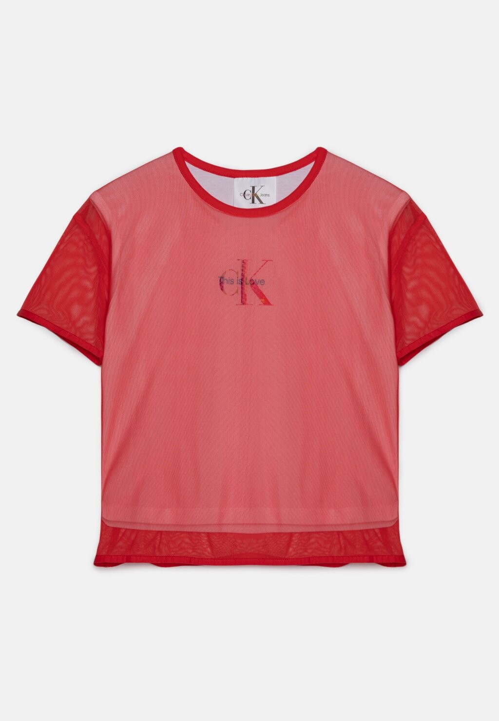 

Футболка с принтом Cap Pride Calvin Klein Jeans, цвет bittersweet
