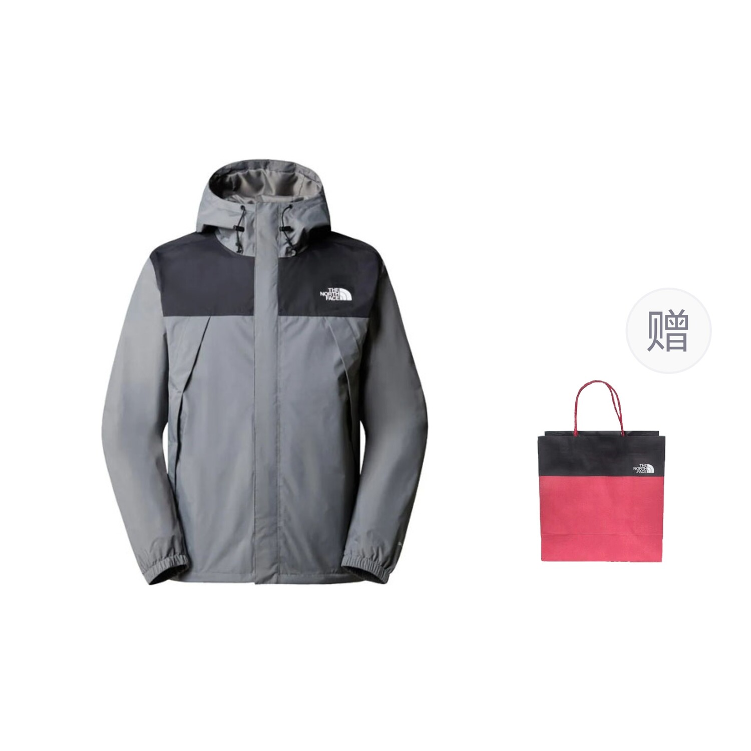 

Куртка мужская серый + подарочный пакет The North Face