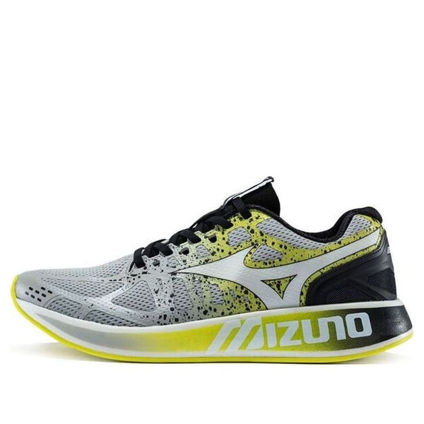 

Кроссовки piloteer gray yellow 'grey yellow' Mizuno, серый