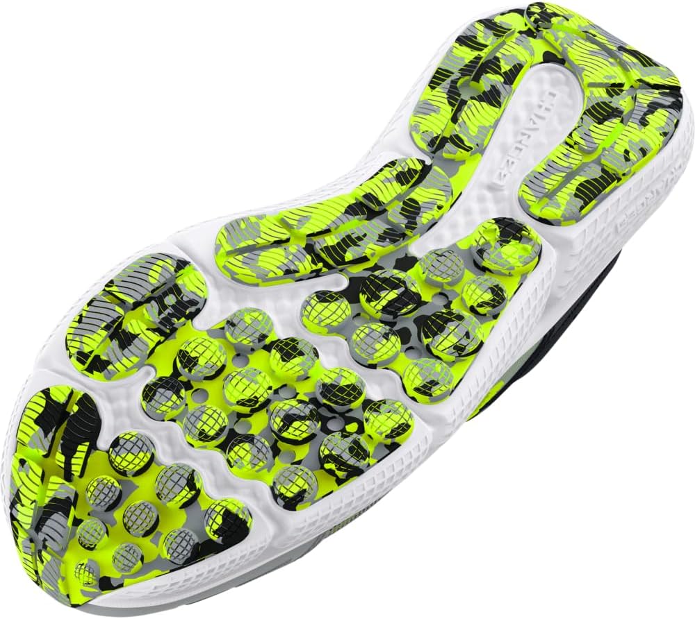 Кроссовки для мальчиков Under Armour Assert 10 для младших школьников, черный/желтый/серый — фото 3