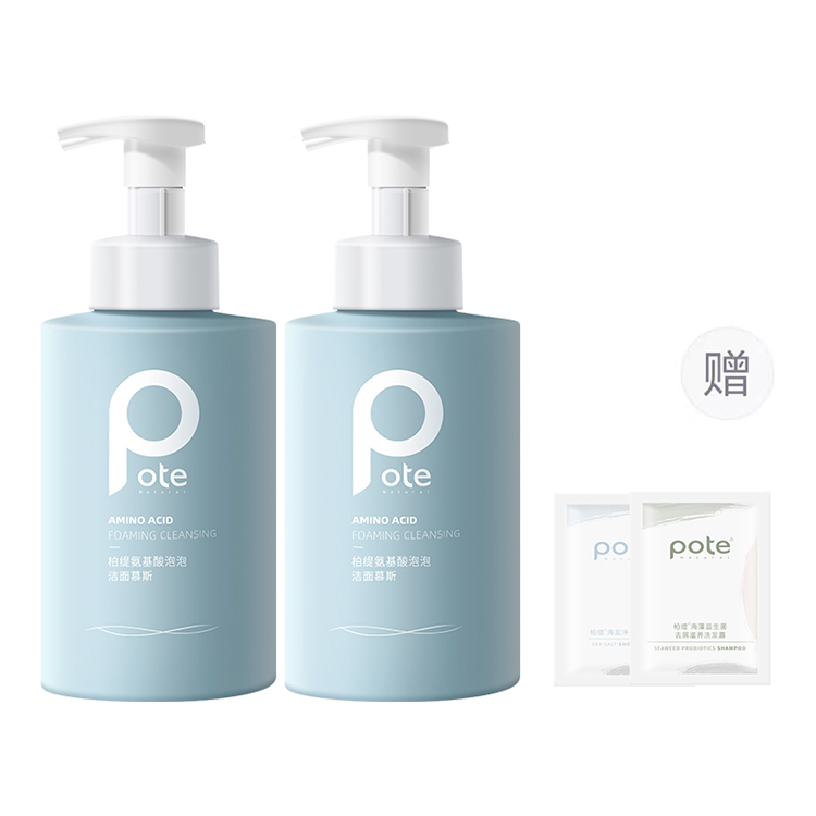 

Пенка для умывания с аминокислотами контроль жирности освежает жирную кожу 300мл/500мл POTE