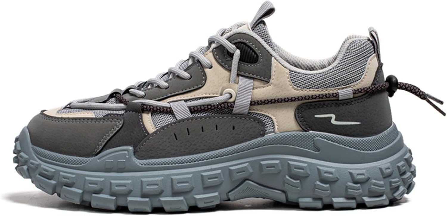 

Мужские дорожные кроссовки GSIGUL, легкие прогулочные кроссовки, амортизирующие мужские кроссовки, спортивно-повседневная обувь для мужчин, серый