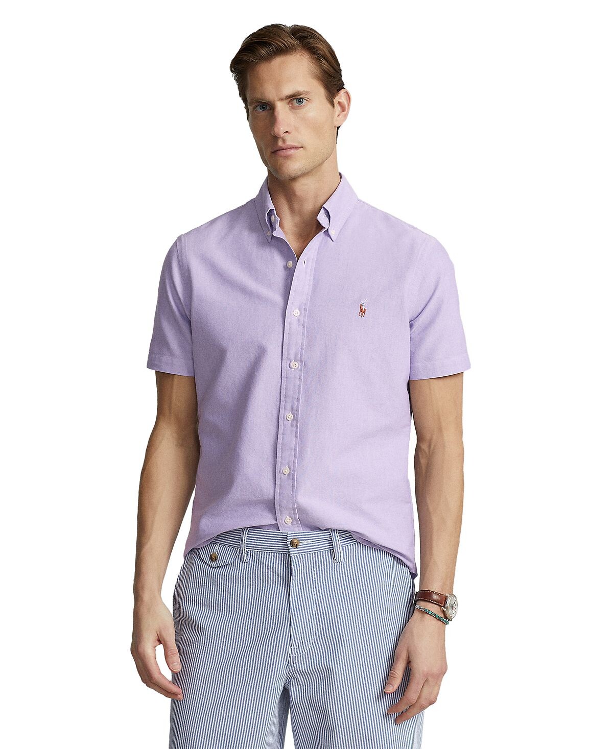 

Мужская хлопковая оксфордская рубашка классического кроя Polo Ralph Lauren