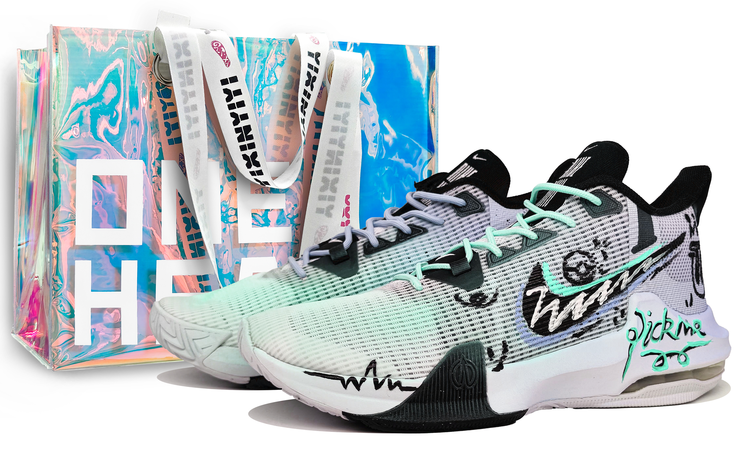 

Nike Баскетбольные кроссовки Air Max Impact 3 с противоскользящим покрытием, износостойкие, низкие, мужские, цвет голубо-фиолетовый
