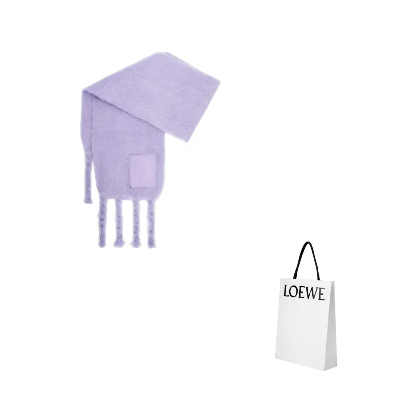 

LOEWE Шарф с логотипом, Purple