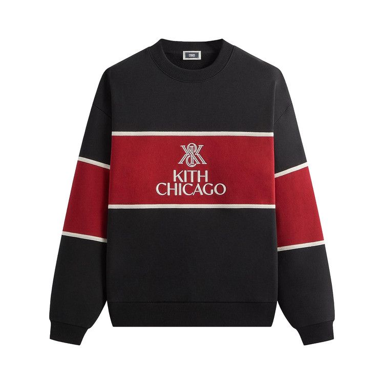

Свитер Kith Chicago Panelled Nelson Crewneck, Black