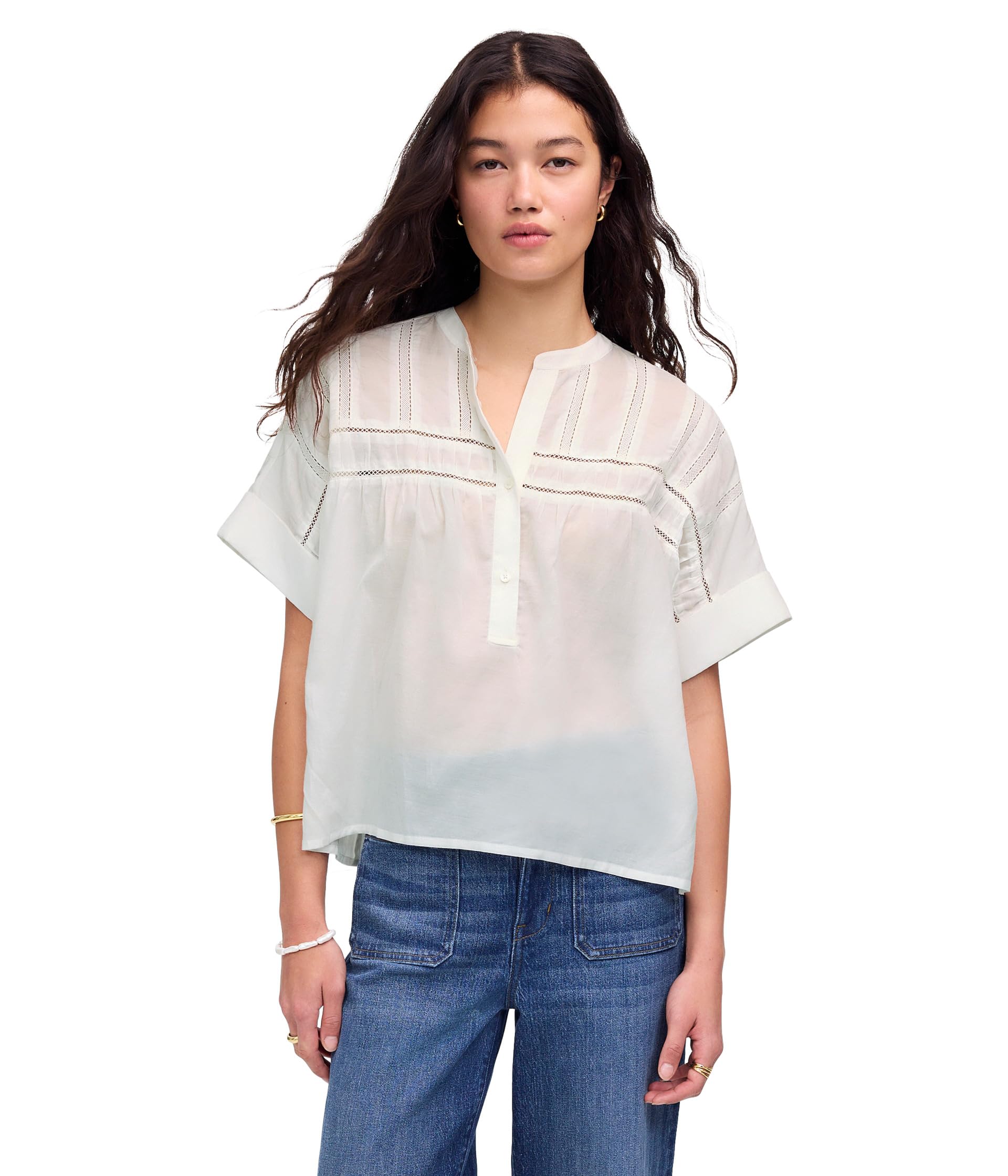 

Топ Madewell Samoa Top - Cotton Sushi Voile, белый