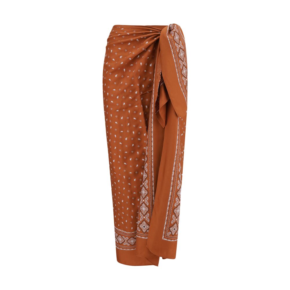

Юбка-парео с узором «бандана» Pinko, Orange