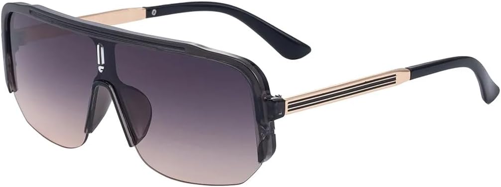 

Винтажные солнцезащитные очки в полуободковой оправе для мужчин и женщин, ретро-очки с градиентным переходом, модные женские очки с защитой от УФ-излучения UV400 SZVVBKK, Tyj381-4