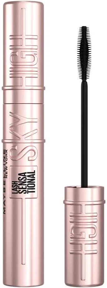 Тушь для ресниц водостойкая удлиняющая Maybelline Sky High Mascara Waterproof 01 Black + подводка для глаз — фото 2