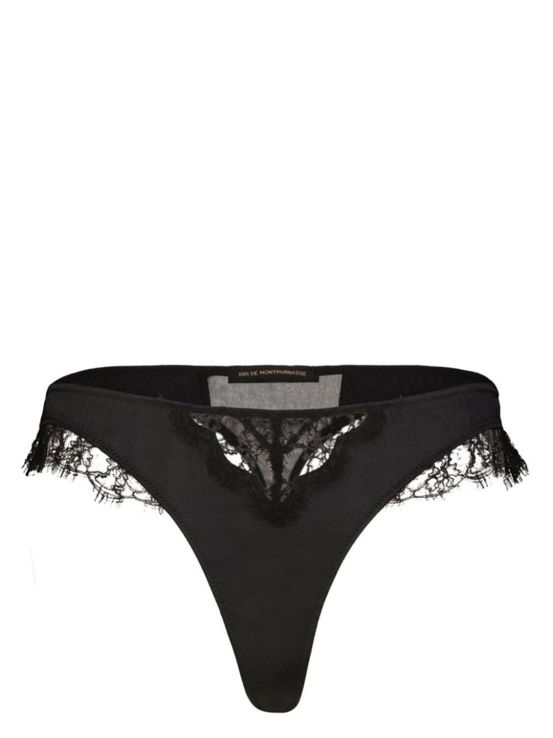 

Kiki de Montparnasse трусы-стринги Lace Inset, черный