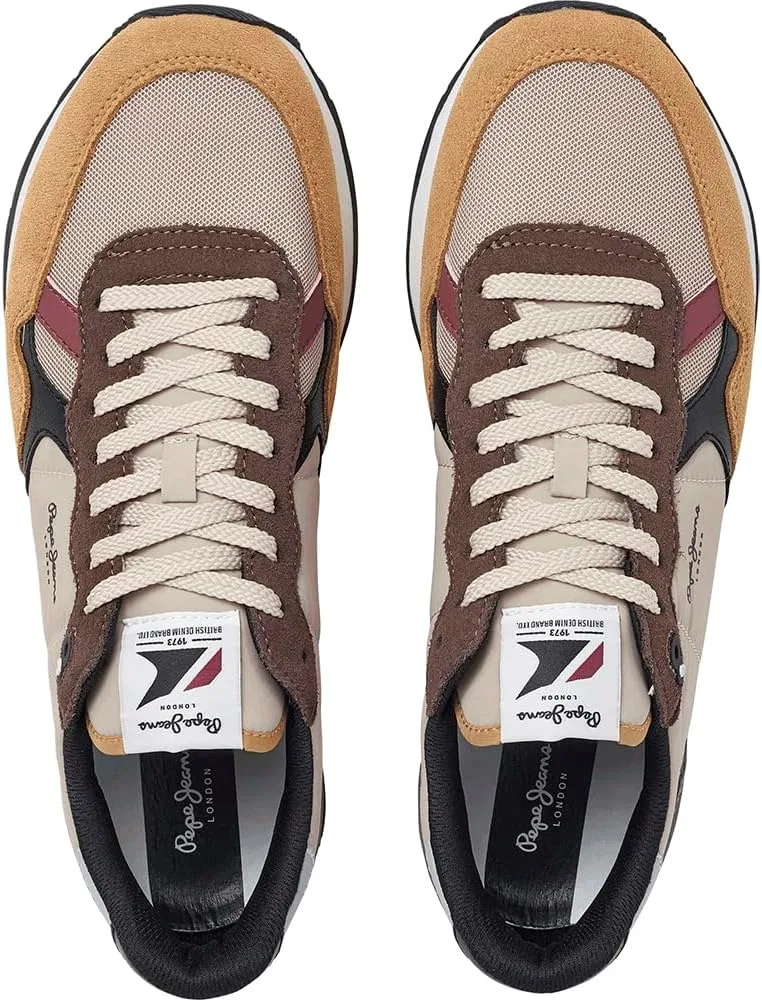 Кроссовки Pepe Jeans Herren Brit Colors MSneak, Brown Caramel Beige — фото 4