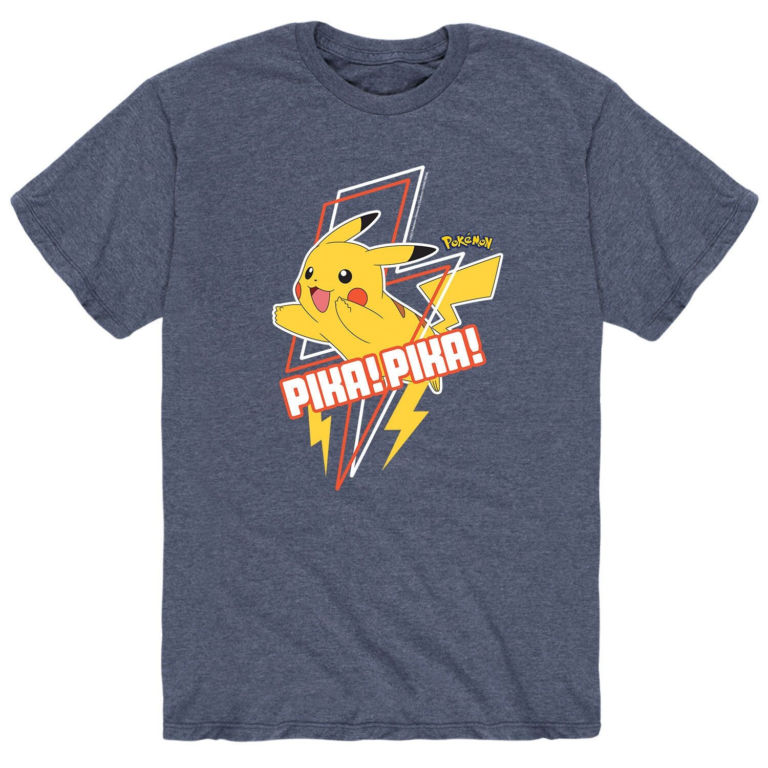 

Мужская футболка Pokemon Pika Pika Licensed Character