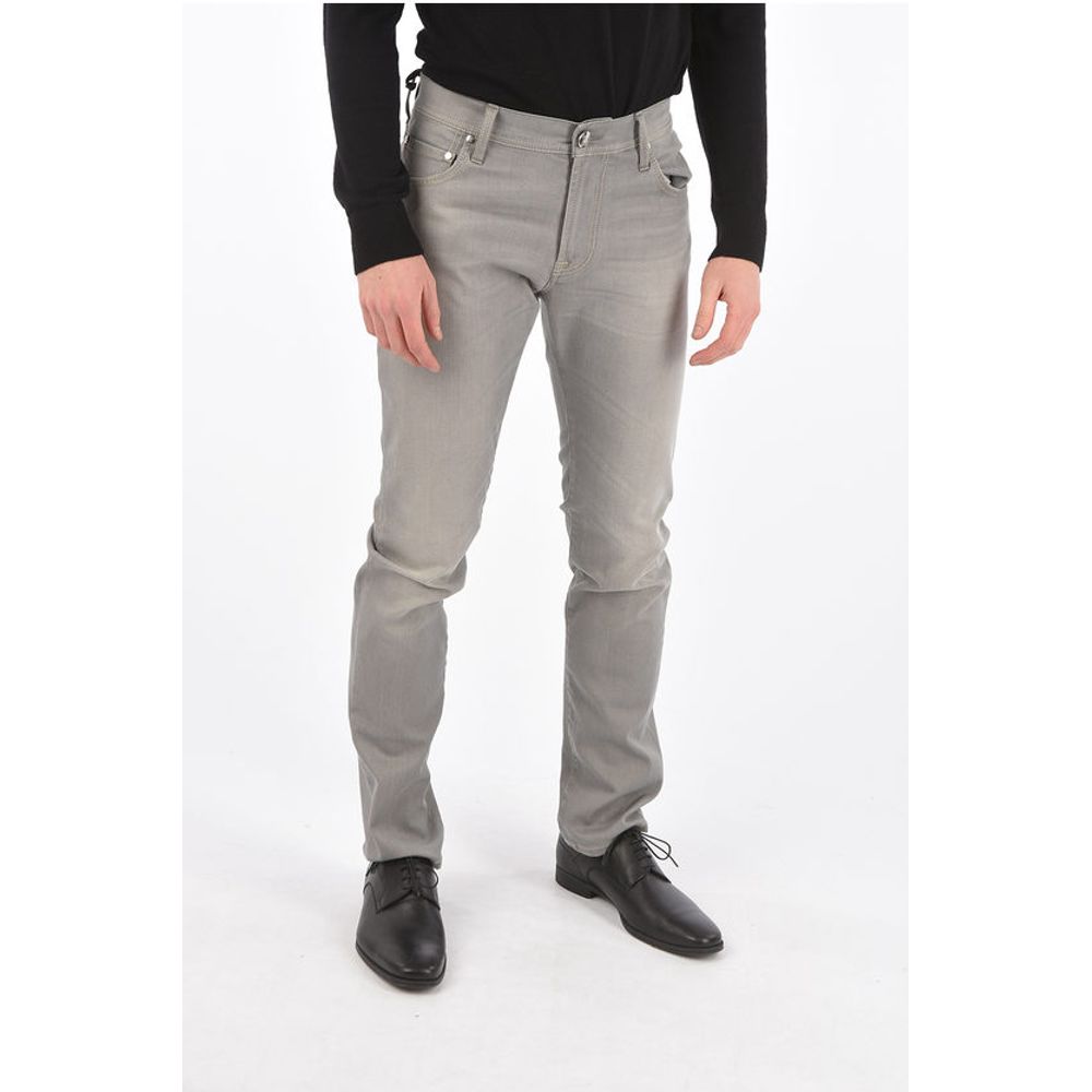

Серые хлопковые джинсы Деним Corneliani, Gray