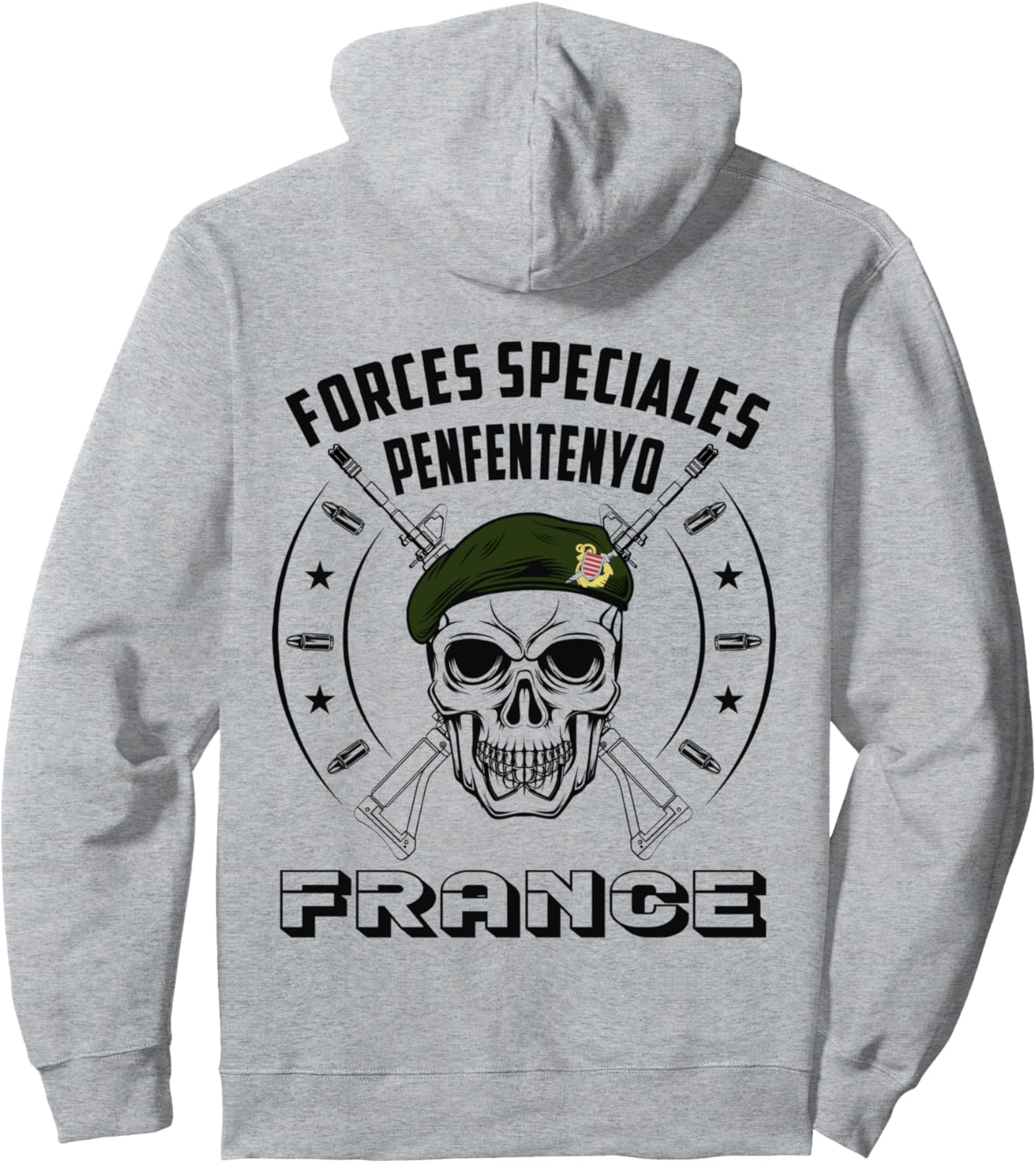 

Худи Penfentenyo Commando французских спецназовцев, серое Forfusco Commando De Penfentenyo France Fusilier