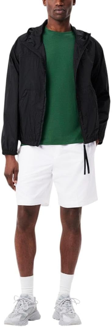 Мужские спортивные теннисные шорты Lacoste с подкладкой, White — фото 4