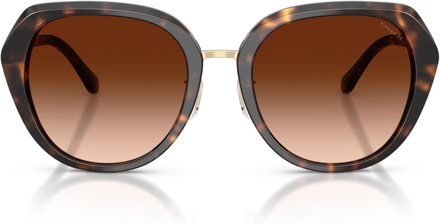 

Очки COACH womens Hc8436, Dark Tortoise/Brown Gradient