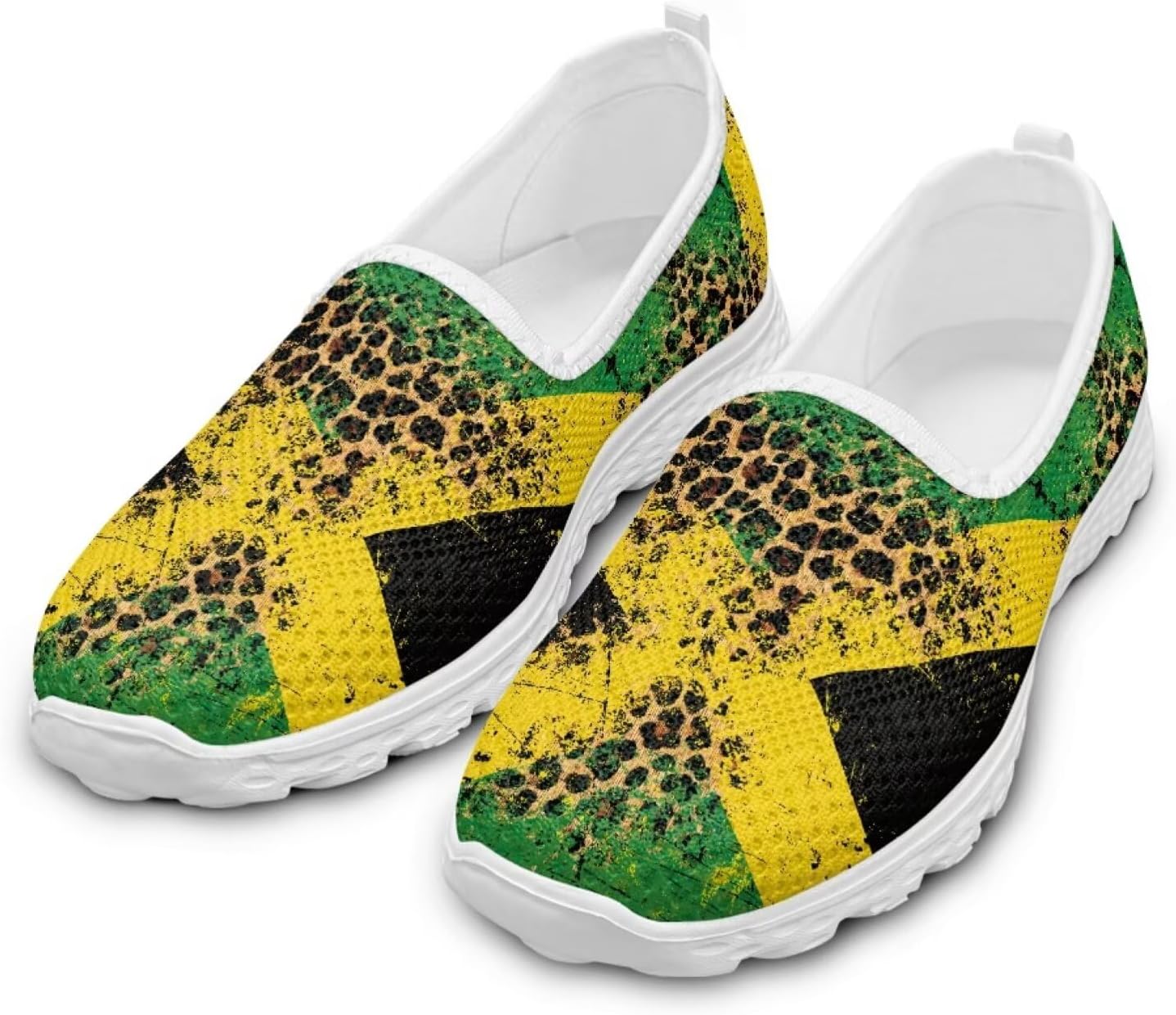 

Кроссовки Jeiento с американским флагом для женщин и мужчин, кеды для Дня независимости, сетчатые спортивные кроссовки, низкие плоские кроссовки для путешествий, коричневый