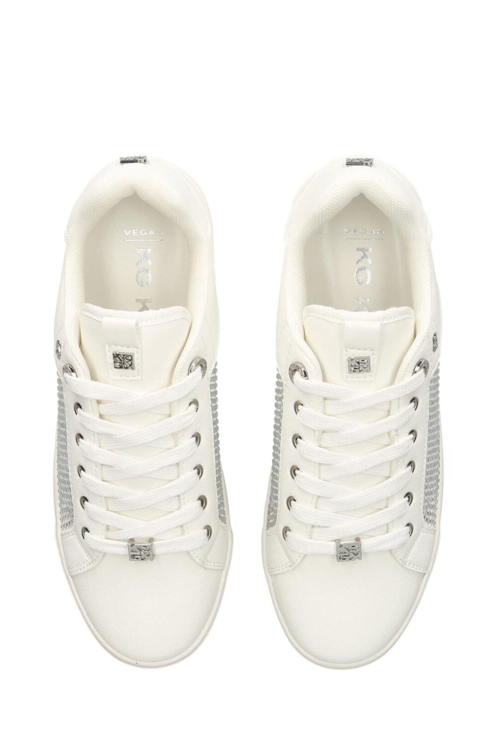 Блестящие кроссовки Lillian Kg Kurt Geiger, серебряный