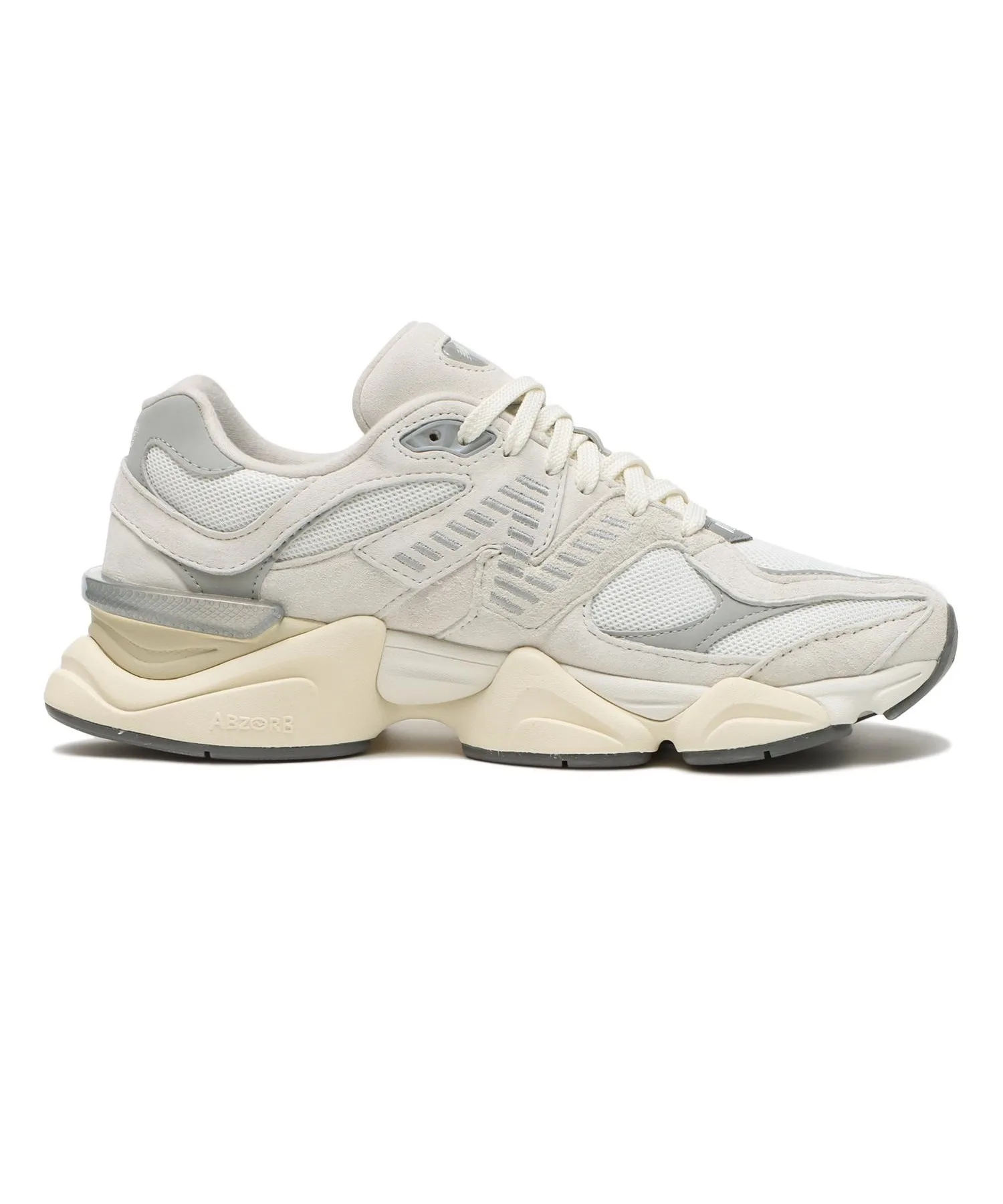Кроссовки из натуральной кожи и сетки New Balance 9060 U9060ECA белые — фото 2