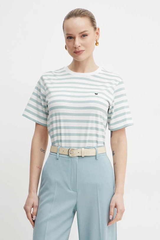 

Хлопковая футболка Weekend Max Mara, зеленый