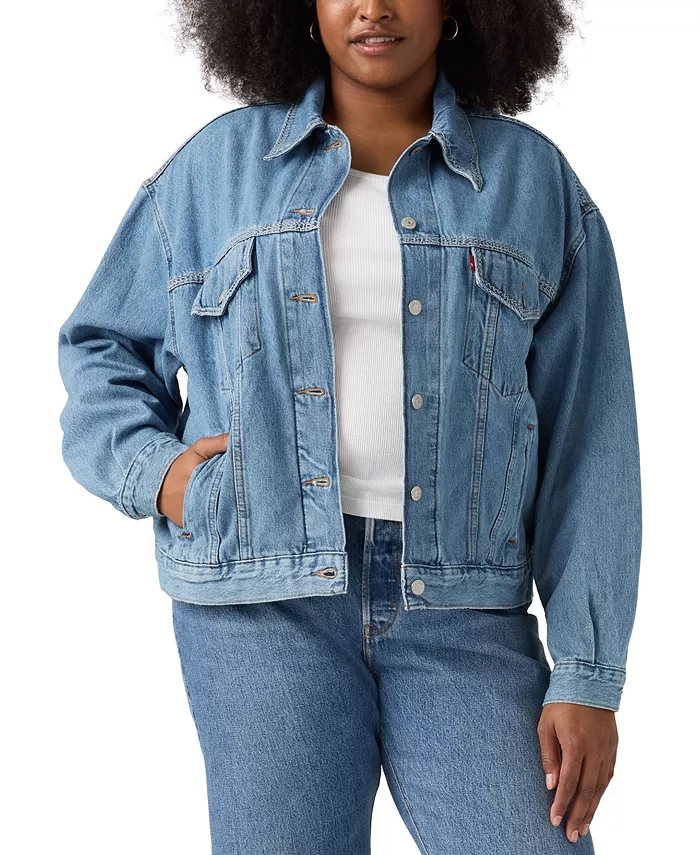 

Женская хлопковая куртка дальнобойщика в стиле 90-х, размеры XS-4X Levi's