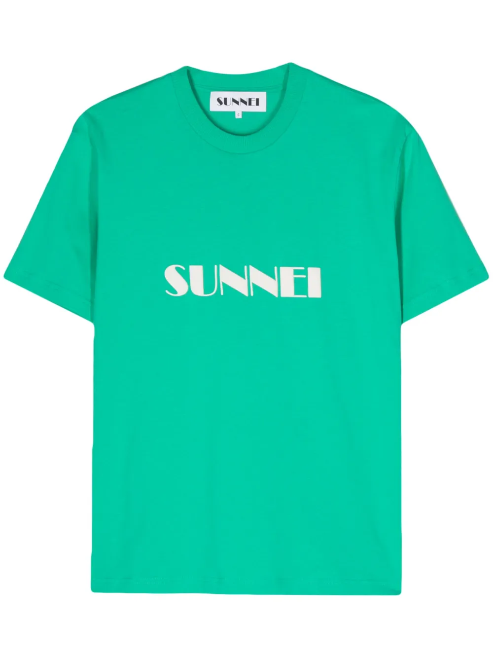 

Футболка из органического хлопка с логотипом Sunnei, зеленый