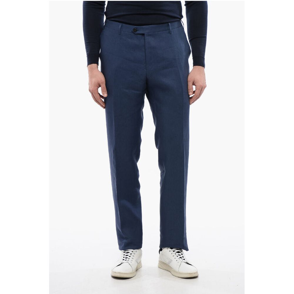 

Брюки ACADEMY из чистого льна с 4 карманами Corneliani, Blue