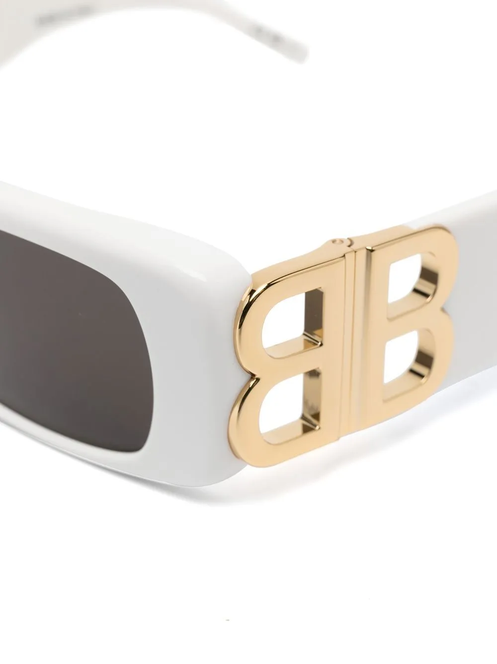Солнцезащитные очки с логотипом BB Balenciaga Eyewear, белый — фото 3