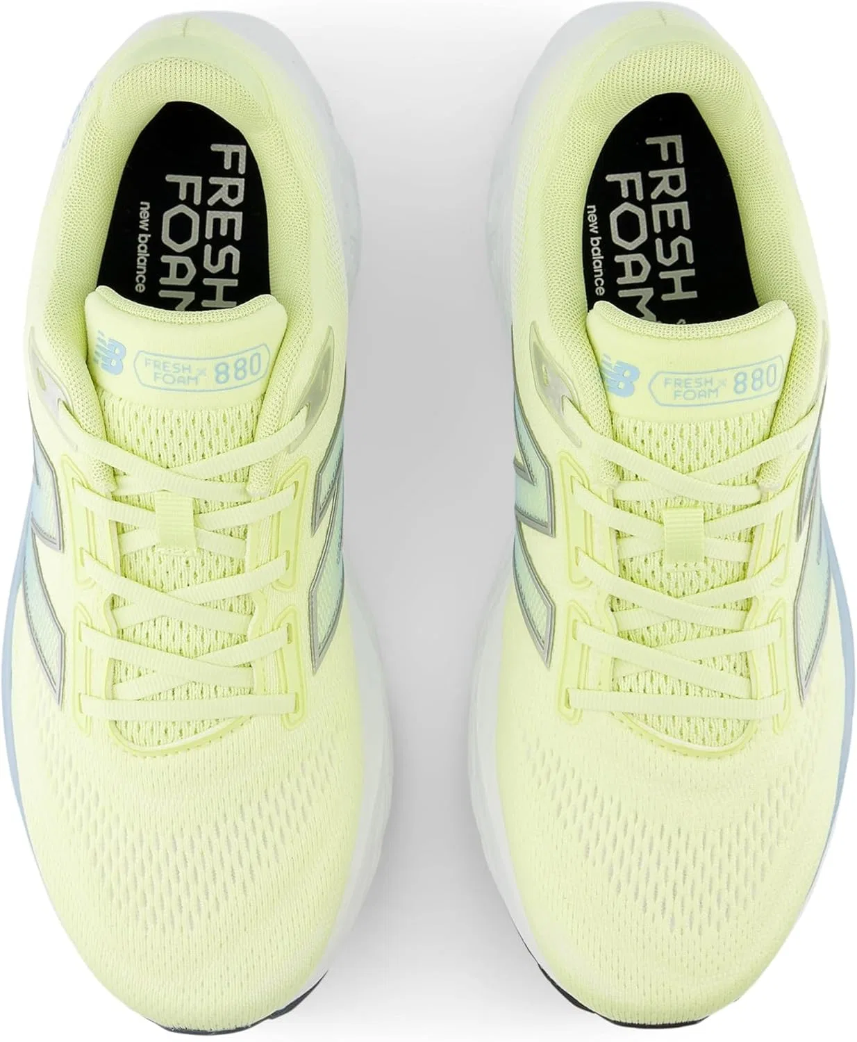 Мужские беговые кроссовки New Balance Fresh Foam X 880 V14, Limelight Silver Metallic Chrome Blue — фото 2