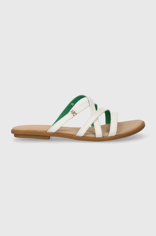 

Кожаные тапочки TH STRAP FLAT SANDAL Tommy Hilfiger, бежевый