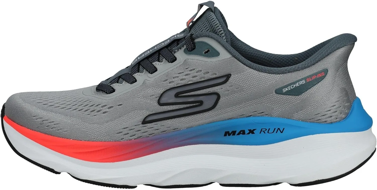 Мужские кроссовки Skechers Max Run Hands Free без шнурков, серый — фото 2