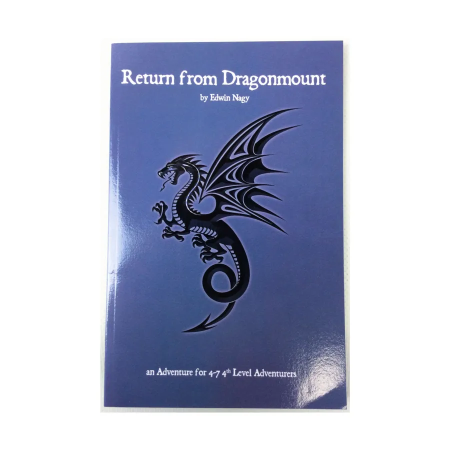 

Модуль Return From Dragonmount, RPG Modules (North Texas RPG Con)